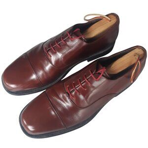 Rockport SZ 12D Men's Brown Captoe Oxfords, Rubber Sole